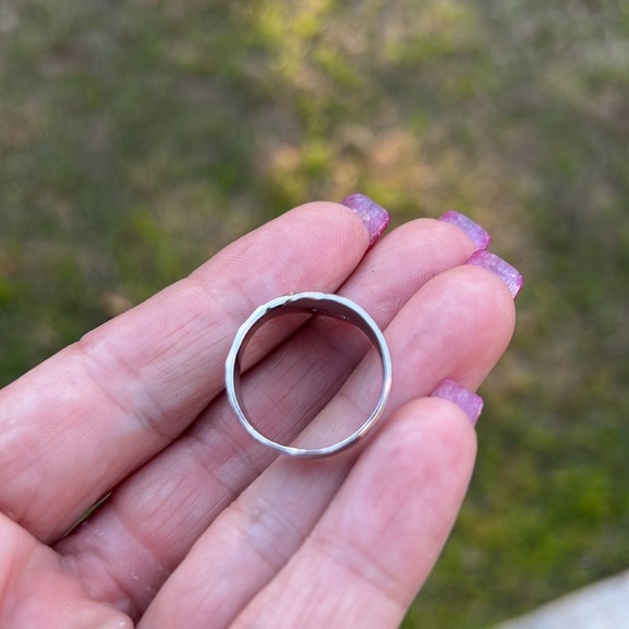 Vintage Sterling Silver UNCAS Floral Scroll Spoon Handle Ring - Picture 13 of 17